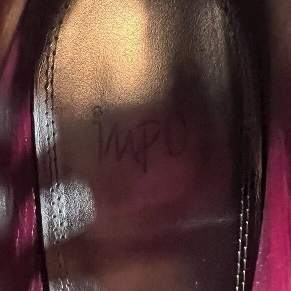 Impo Sasha Cage Faux Suede Burgundy Heels Cutout Stiletto Heel Size 10 - Picture 5 of 7